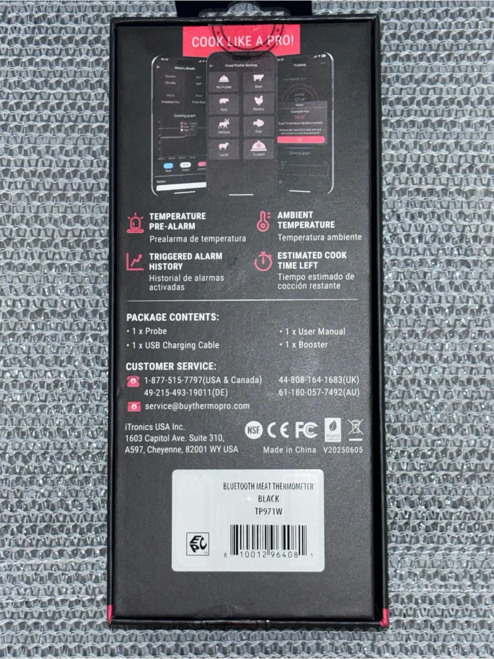 ThermoPro TempSpike Plus Wireless Meat Thermometer.